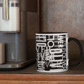 Mug Monochrome mémorable BlackAndWhite personnalisé