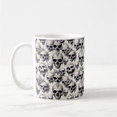 Mug Monochrome Skulls (Gauche)