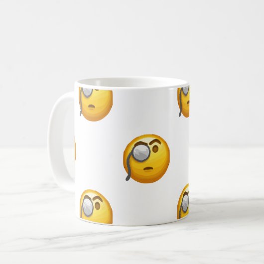 Mug monocle émoji (Devant gauche)