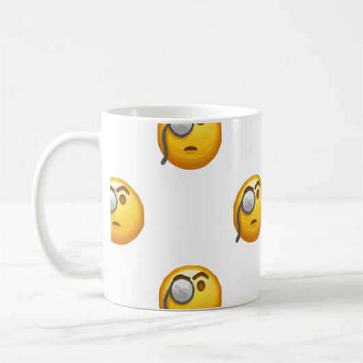 Mug monocle émoji (Gauche)
