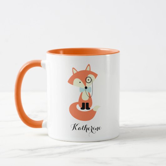 Mug Monocle Hipster Red Fox (Gauche)