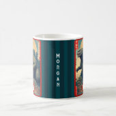 Mug Monogram Asian Lizard Monster Retro Bold Cool (Centre)