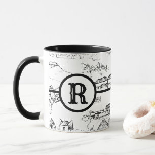 Mug Monogram Chattanooga Toile Musique