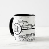 Mug Monogram Chattanooga Toile Musique (Devant gauche)