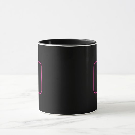 Mug Monogram de Styled | Pink & Black (Centre)