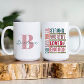 Mug Monogram Initial Name Christian Faith Based