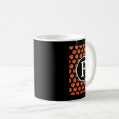 Mug Monogram Initials Name Letter F Sketll Pattern Spo (Devant droit)