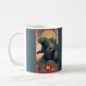 Mug Monogram Lizard Monster Retro Bold Cool (Gauche)