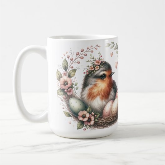 Mug Monogram Mama Bird (Gauche)