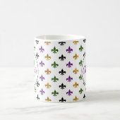 Mug Monogram Mardi Gras Fleur De Lis tendance (Centre)