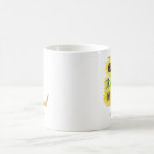 Mug Monogram Or Sunflower Initial Fleurie L Doré (Centre)