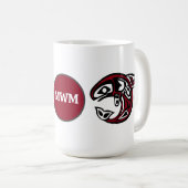 Mug Monogram Orca Killer Whale Design (Devant droit)