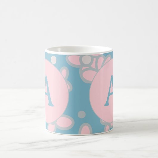 Mug Monogram Pastel Retro (Centre)