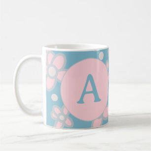 Mug Monogram Pastel Retro