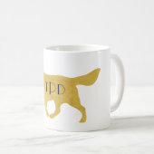 Mug Monogram Preppy Golden Retriever (Devant droit)