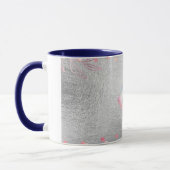 Mug Monogram Silver Navy Rosegold Girly Newlyweds Cade (Gauche)
