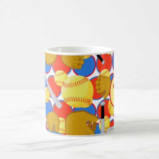 Mug Monogram Softball (Centre)
