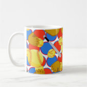 Mug Monogram Softball (Gauche)