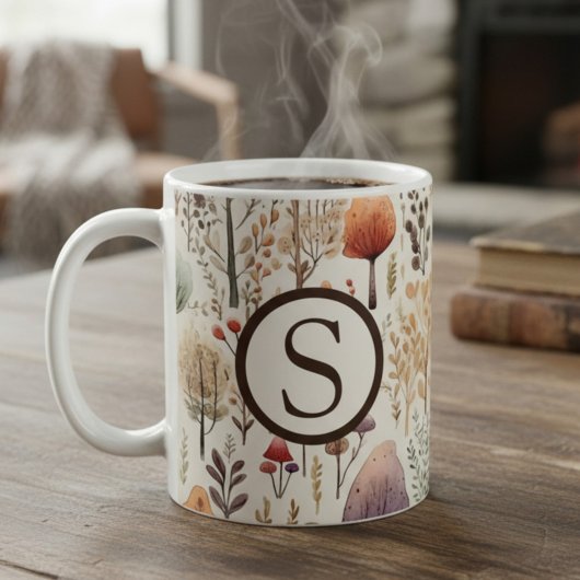 Mug Monogram Woodland Cozy Cabin