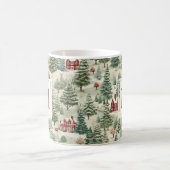Mug Monogram Woodland Rustic Country Christmas mignonn (Centre)