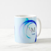 MUG MONOGRAMEED OCEAN WAVE NOM DU SURF (Devant droit)