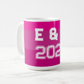 Mug "monogramm et années personnalisables (Devant gauche)