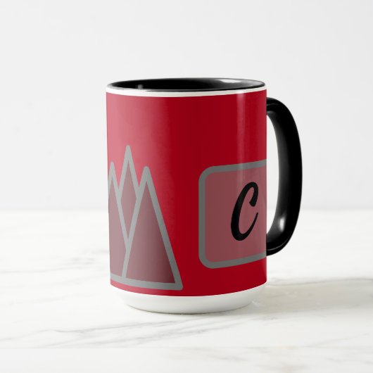 Mug Monogramme (Devant droit)