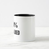 Mug Monogramme 100% Sassy Citation Sans Préoccupation (Centre)