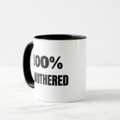 Mug Monogramme 100% Sassy Citation Sans Préoccupation (Devant gauche)