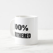 Mug Monogramme 100% Sassy Citation Sans Préoccupation (Devant gauche)