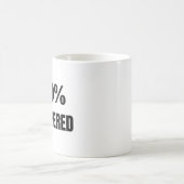 Mug Monogramme 100% Sassy Citation Sans Préoccupation (Centre)