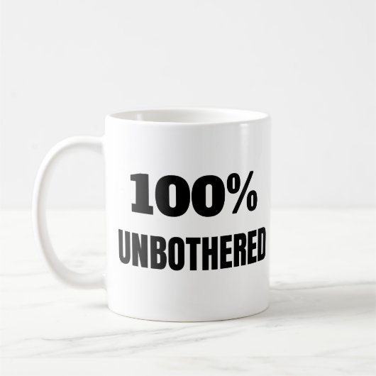 Mug Monogramme 100% Sassy Citation Sans Préoccupation (Gauche)