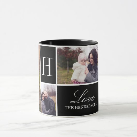 Mug Monogramme 4 Collage photo (Centre)