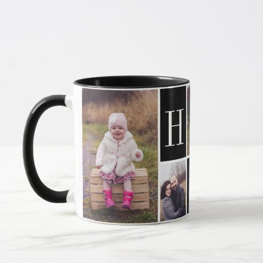 Mug Monogramme 4 Collage photo (Gauche)