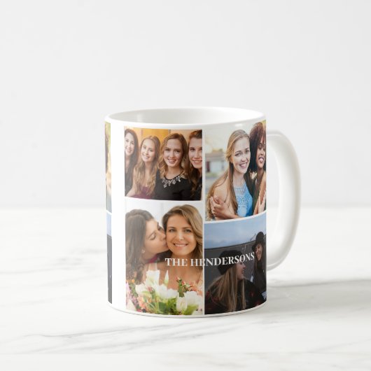 Mug Monogramme 4 Collage photo (Devant droit)