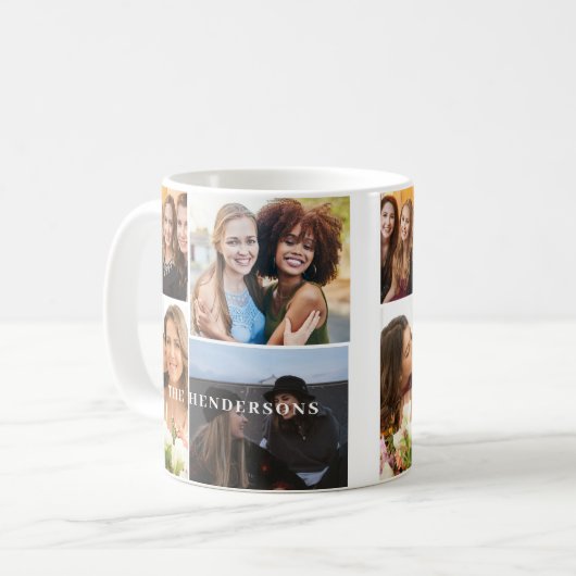Mug Monogramme 4 Collage photo (Devant gauche)