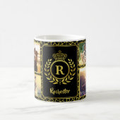 Mug Monogramme 8 Collage photo | Royal Crown Gold Laur (Centre)