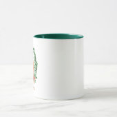 Mug monogramme à couronne de feuillage persistant  (Centre)