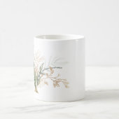 Mug Monogramme "A" d'Eucalyptus Botanique D'Or Personn (Centre)