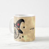 Mug Monogramme A Halloween Sky Witch Ariders Nom (Devant gauche)