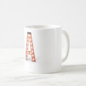 Mug Monogramme A Lumières De Marque (Devant droit)