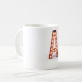 Mug Monogramme A Lumières De Marque (Devant gauche)