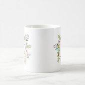 Mug Monogramme à motif floral (Centre)