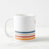 Mug Monogramme à rayures horizontales (Gauche)