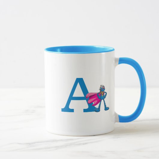 Mug Monogramme A super-Grover (Droite)