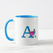 Mug Monogramme A super-Grover (Gauche)