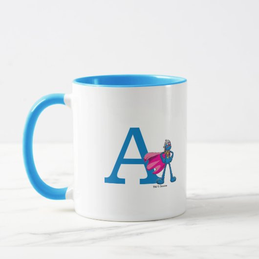 Mug Monogramme A super-Grover (Gauche)