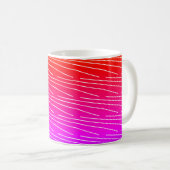 Mug monogramme abstrait moderne et coloré (Devant droit)