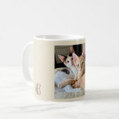 Mug Monogramme Ajoutez votre propre photo Cute Animaux (Devant gauche)