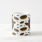 Mug Monogramme alimentaire Motif de Donut de chocolat (Centre)